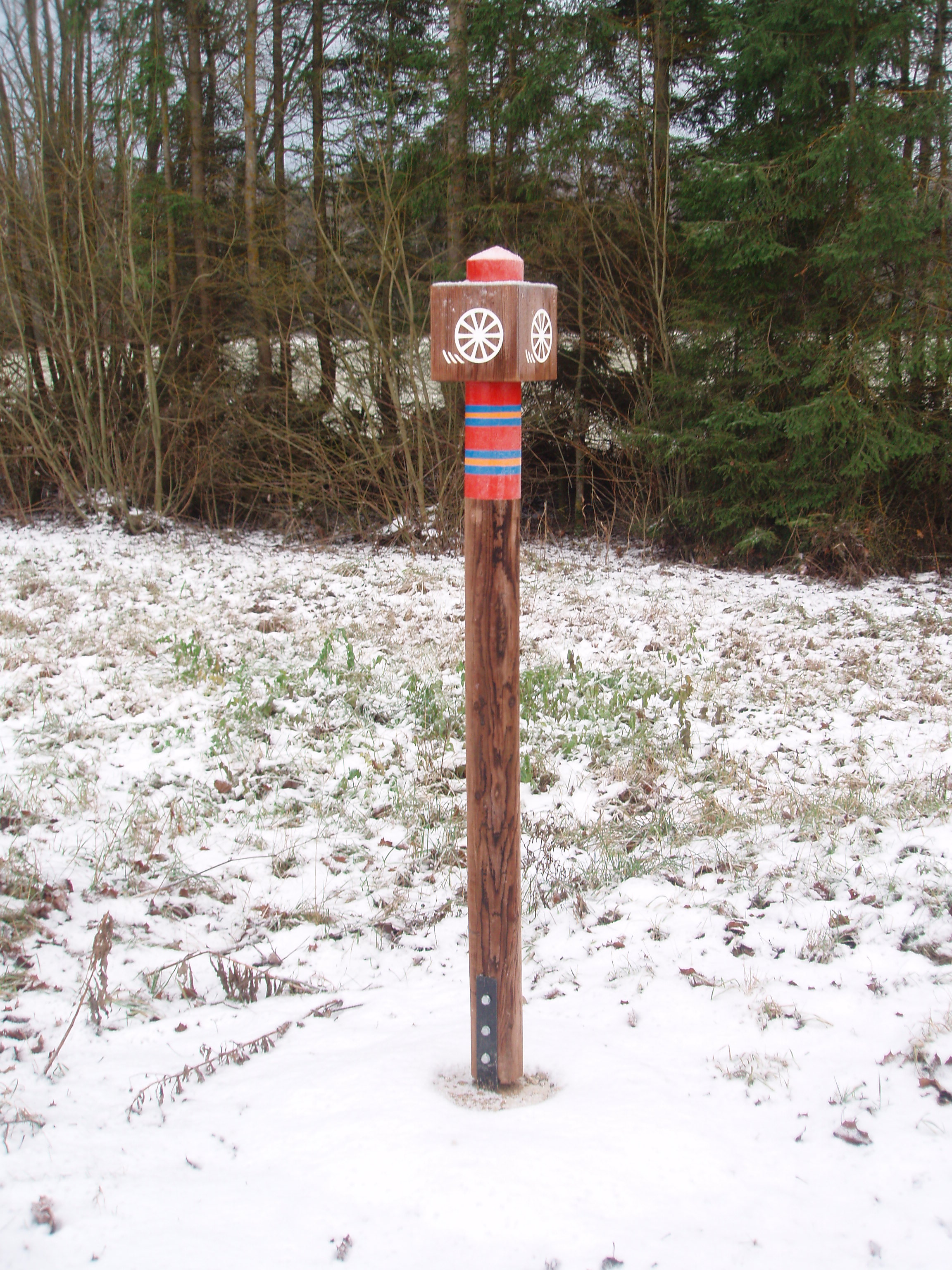 Vana postiteed tähistavad verstapostid...