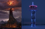 Eye of Sauron - Lennujuhtimistorn jõulutuledes
