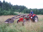 Rait traktoriga kiva koukimas