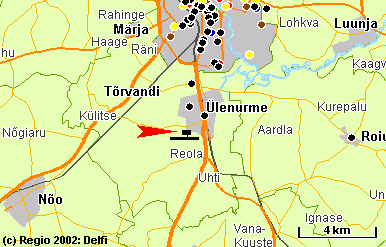 kaart Ülenurme Lennujaama kaart Ülenurme Lennujaama